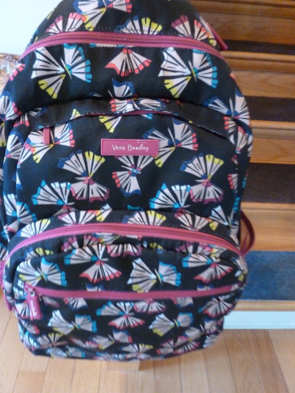 Vera Bradley backpack, butterfly pattern